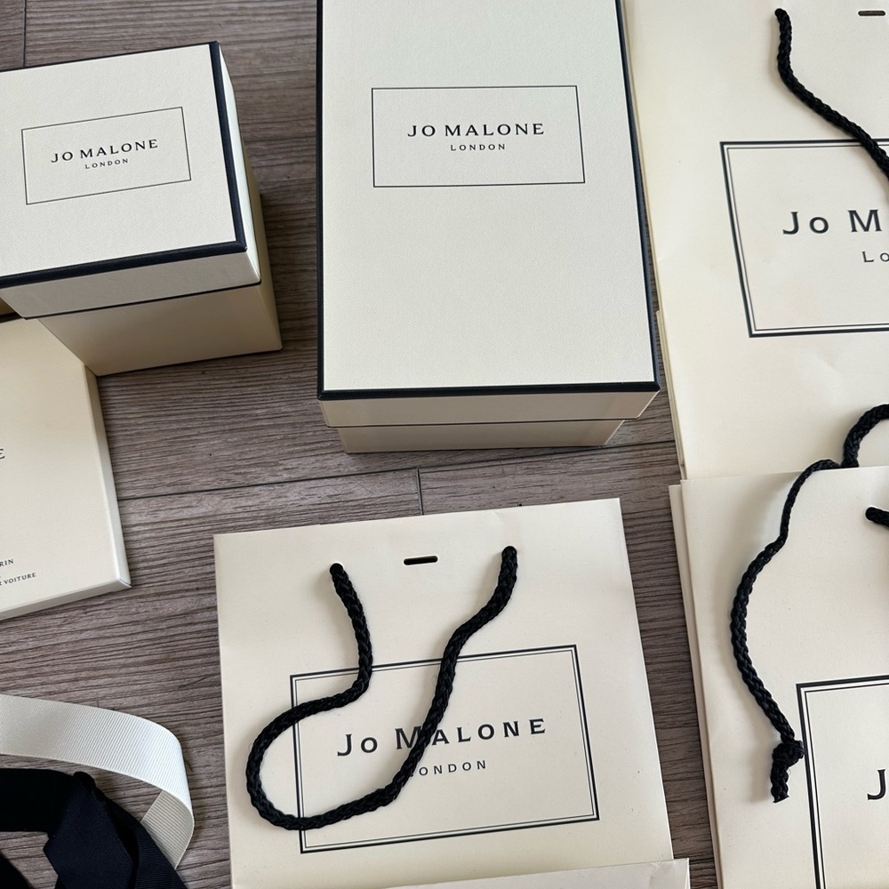 Jo Malone bags and boxes 7 pieces